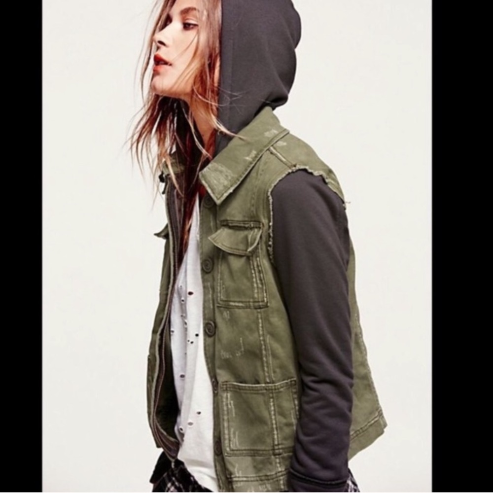 Free People Military Jacket